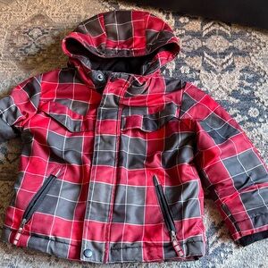 Cat & Jack Red and Black Plaid Jacket